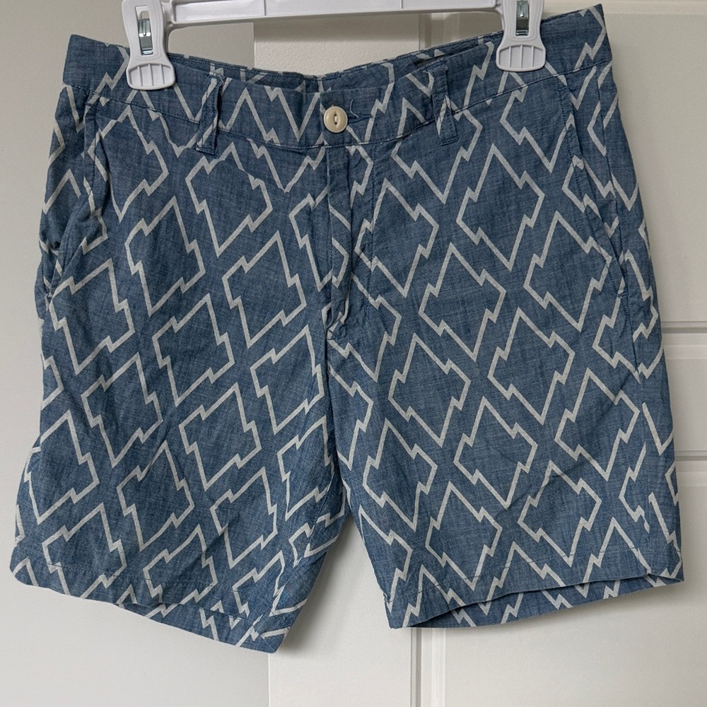Bonobos Blue Geometric Print Men's Shorts